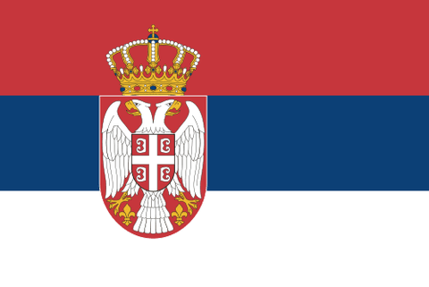 Flag: Serbia