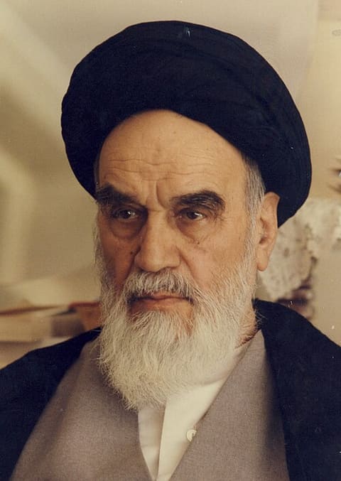 Portrait of Ruhollah Khomeini