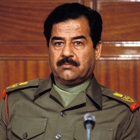 Portrait of Saddam Hussein