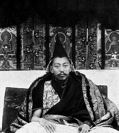 Portrait of 13th Dalai Lama (Thubten Gyatso)